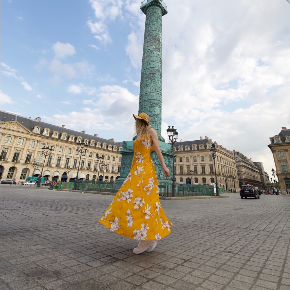 Yellow summer dress